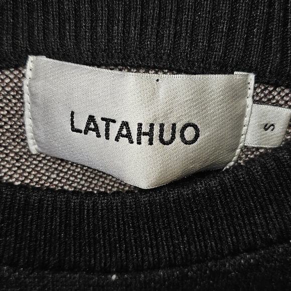 Latahuo Harajuku UZI Unisex Rockstar Hip Hop Anime Sz S Sweater Y2K Oversized - Picture 9 of 9